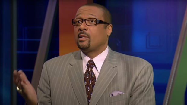 Mark May debates a college football topic.